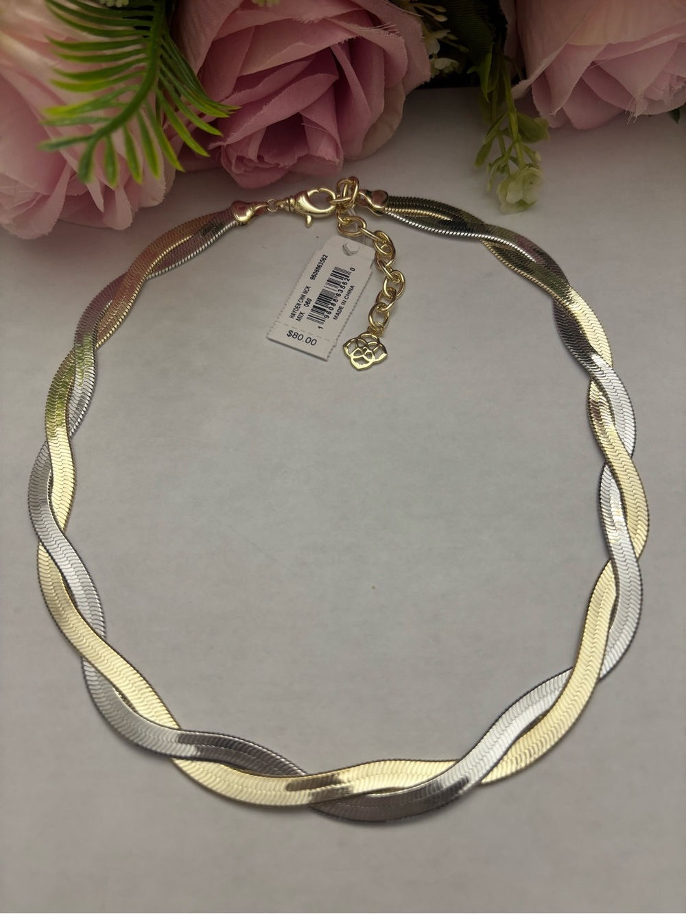 NWT Kendra Scott Hayden Chain Necklace in Mixed Metal